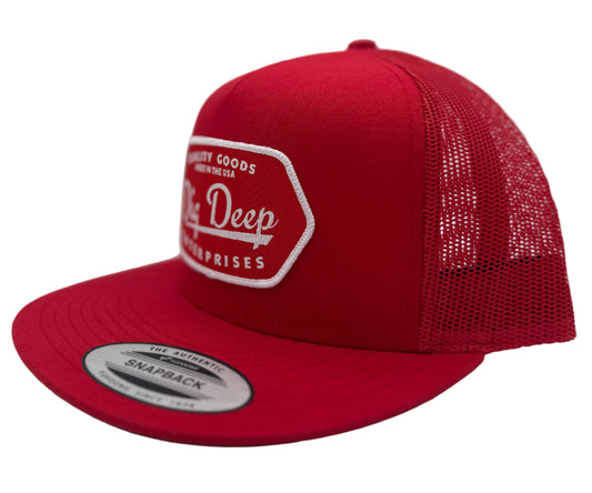 MESH SNAPBACK-RED ON RED