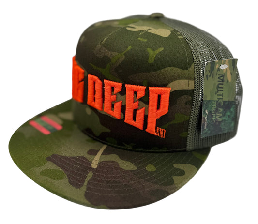 SNAPBACK-CAMO WITH ORANGE