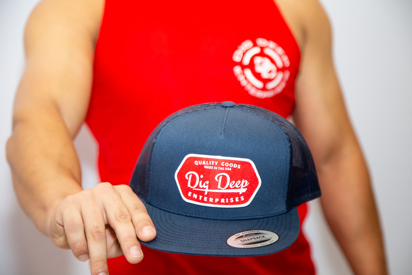 MESH SNAPBACK - NAVY BLUE