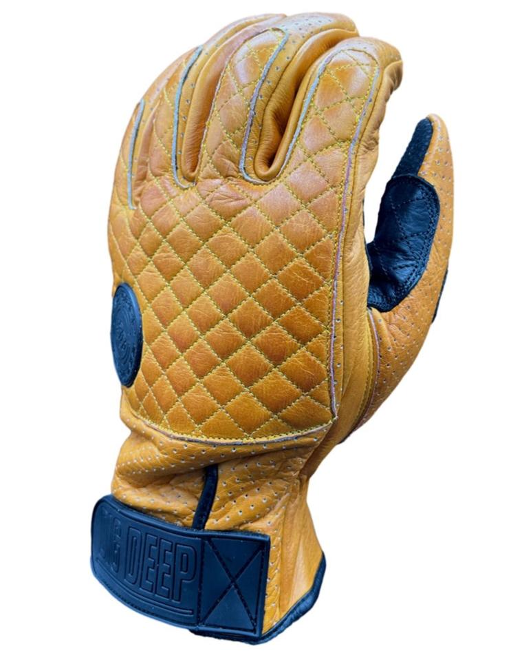 V-2 LEATHER GLOVES-TAN