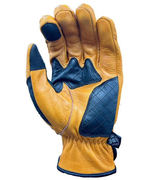 V-2 LEATHER GLOVES-TAN