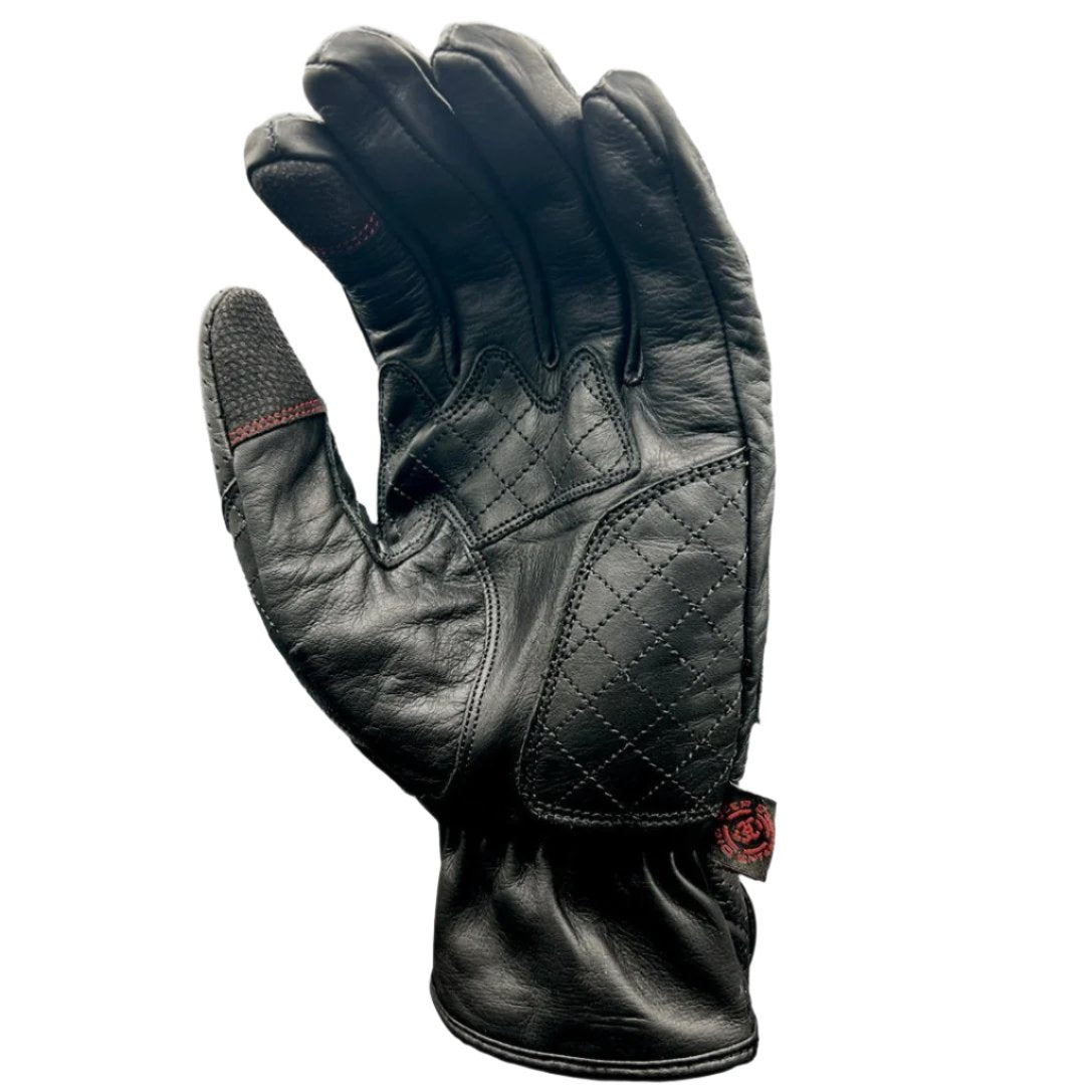V-2 LEATHER GLOVES-BLACK