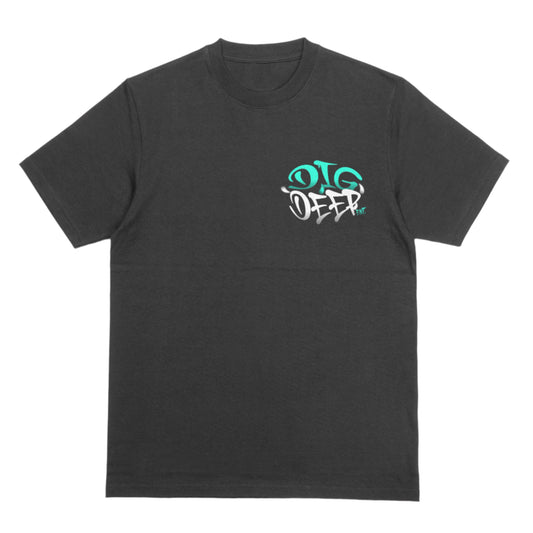 GRAFFITI HEAVYWEIGHT TEE - CHARCOAL GRAY