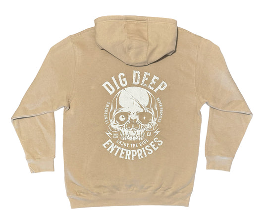 BOLT PULLOVER HOODIE-TAN