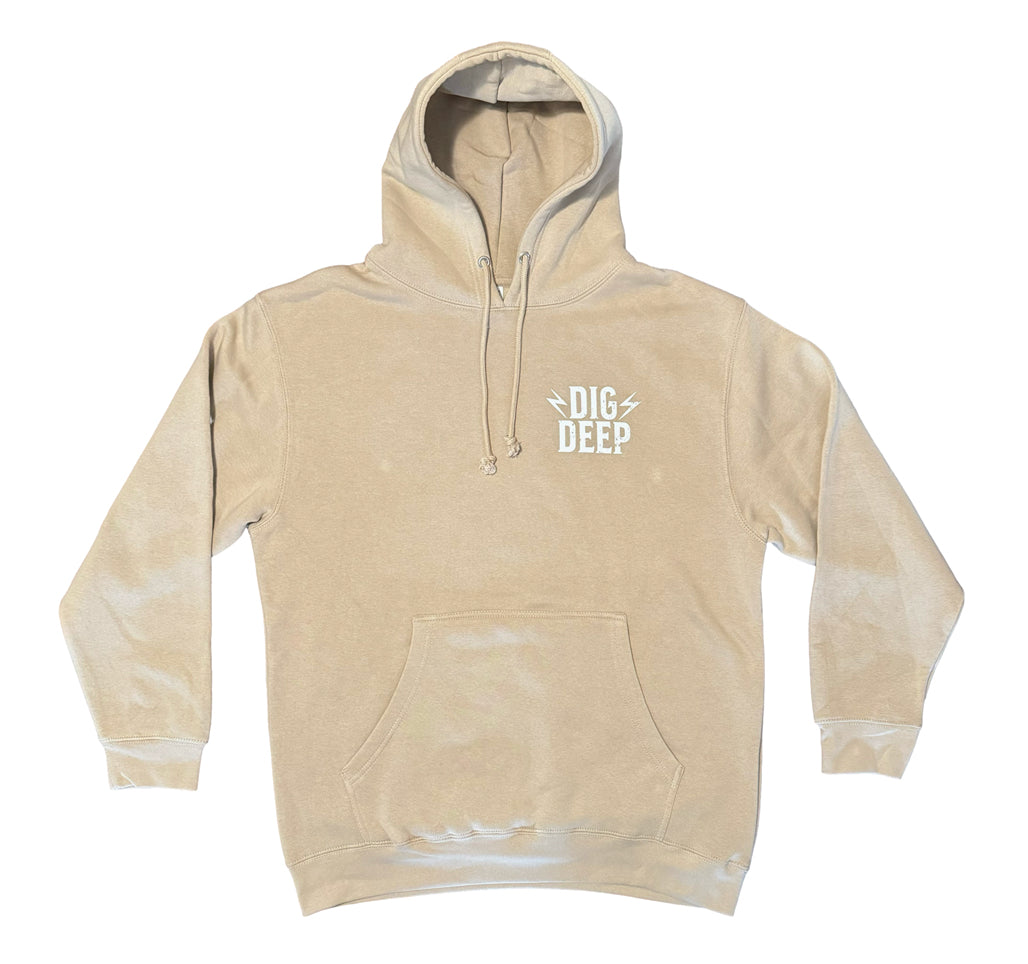 BOLT PULLOVER HOODIE-TAN