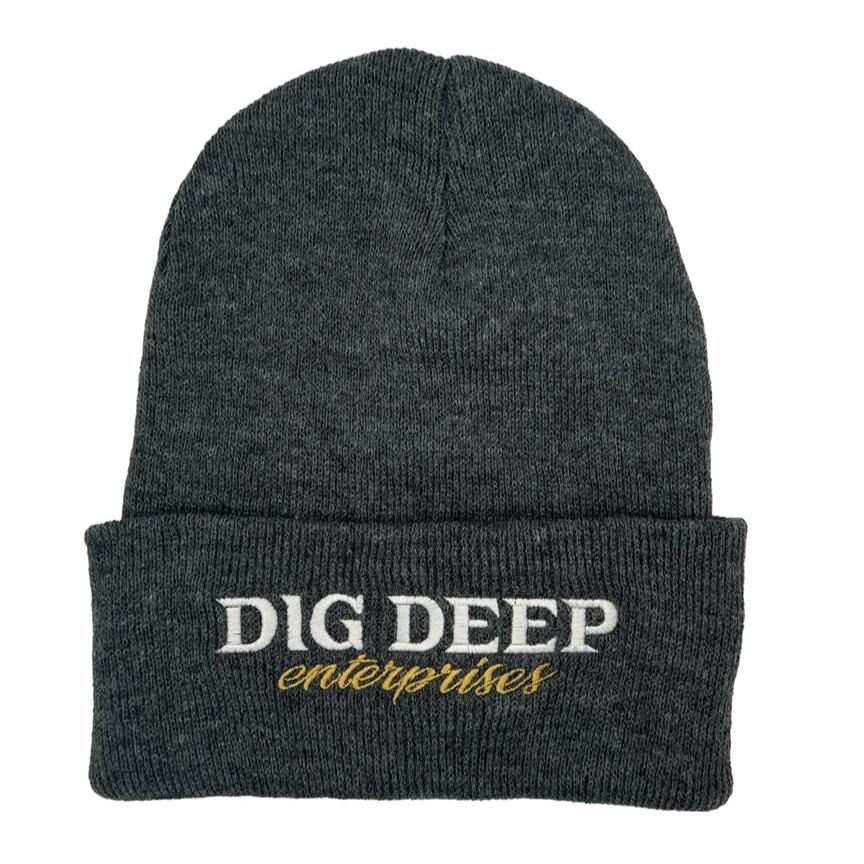 BEANIE - GRAY WITH GOLD