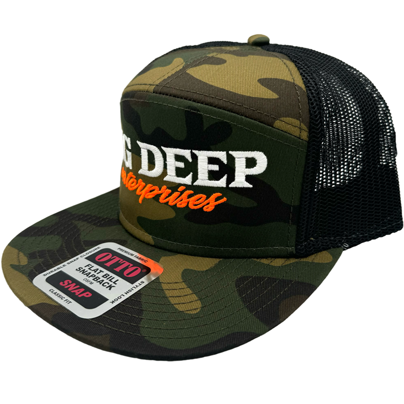 SNAPBACK-CAMO WITH ORANGE