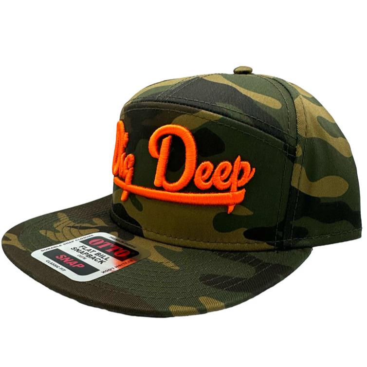 SNAPBACK-CAMO WITH ORANGE