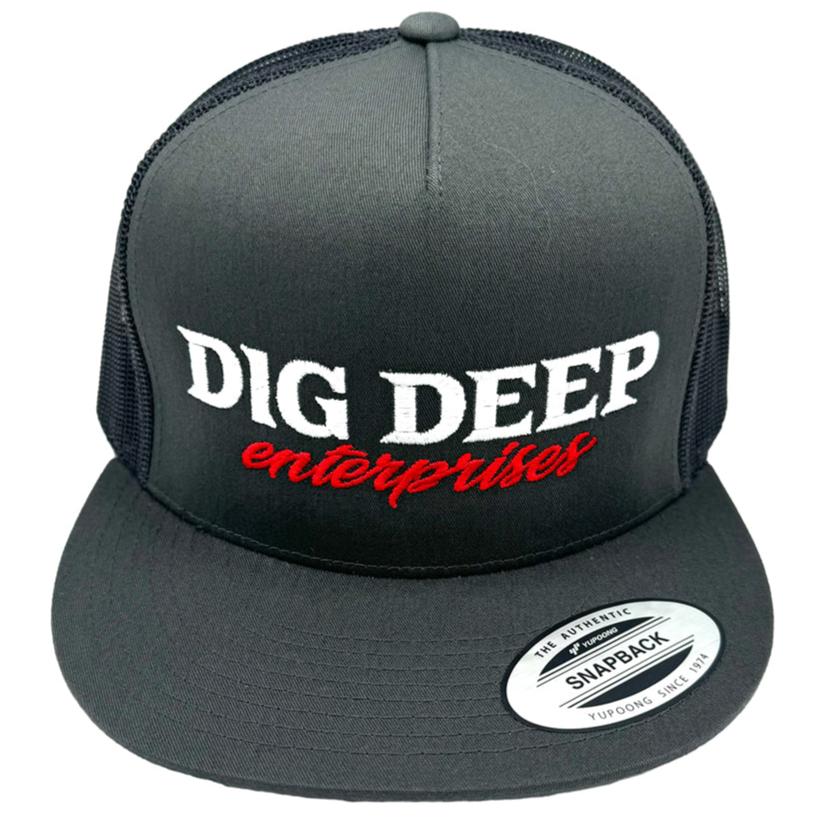 SNAPBACK - GRAY WITH RED