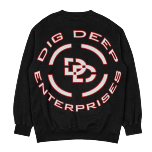 CREWNECK LOGO SWEATSHIRT - BLACK