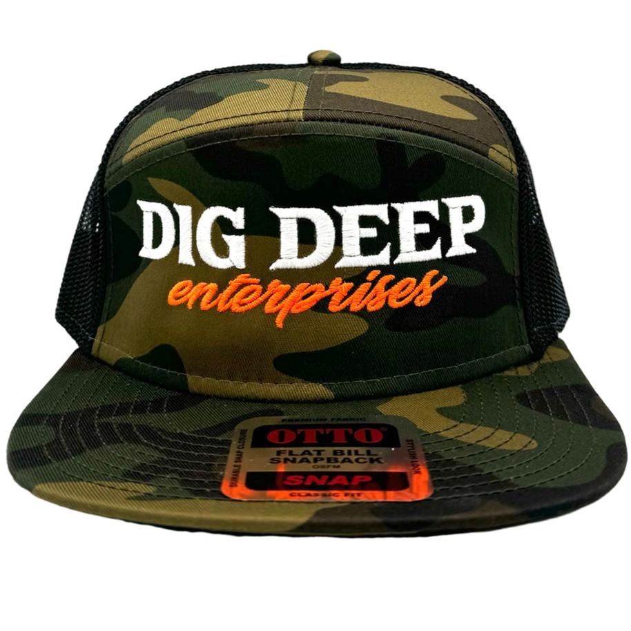 SNAPBACK-CAMO WITH ORANGE