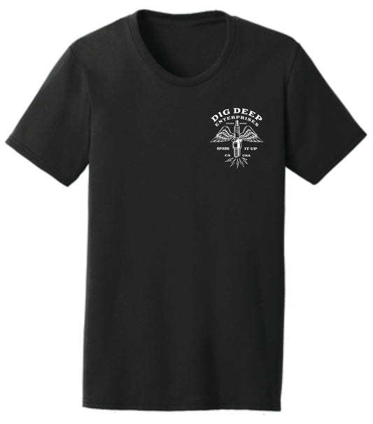 SPARK IT UP WOMEN'S TEE - BLACK