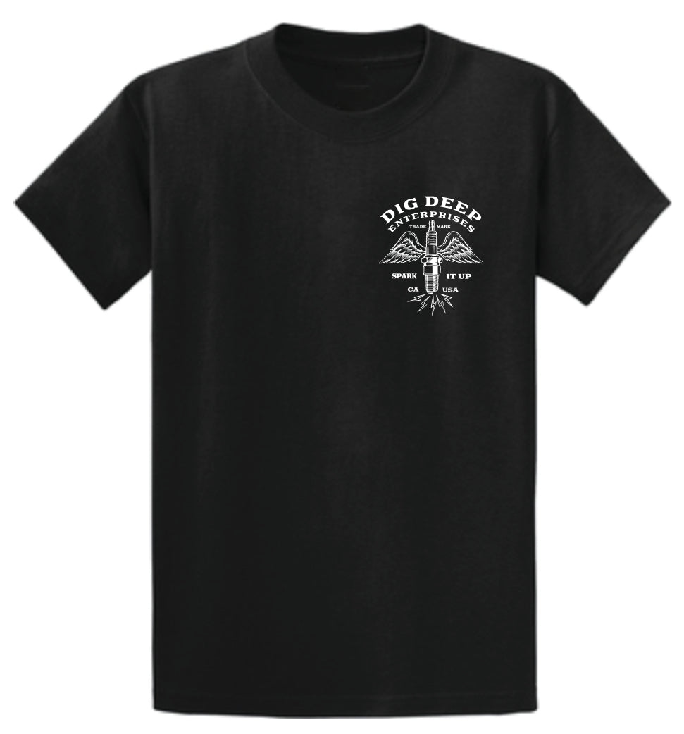 SPARK IT UP TEE - BLACK