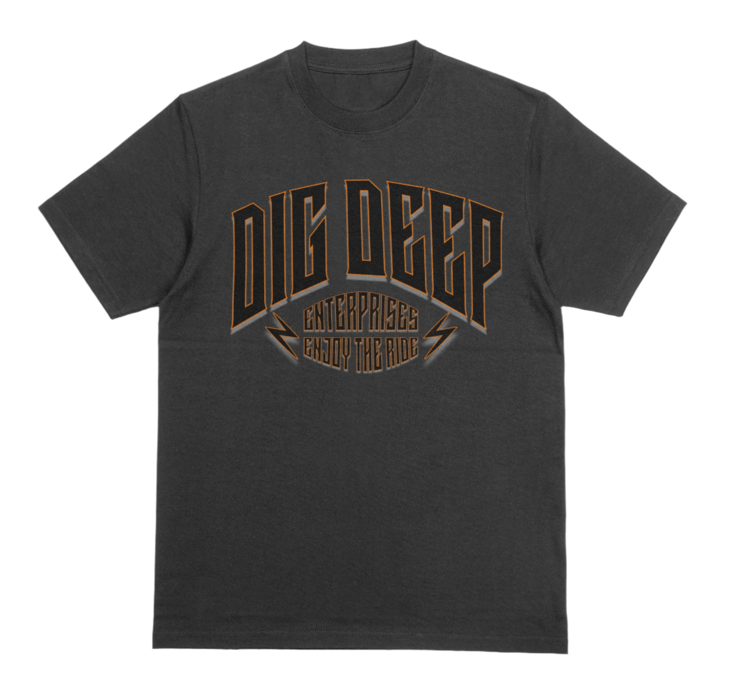 H.D. HEAVYWEIGHT TEE - CHARCOAL GRAY