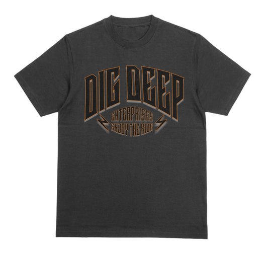 H.D. HEAVYWEIGHT TEE - CHARCOAL GRAY
