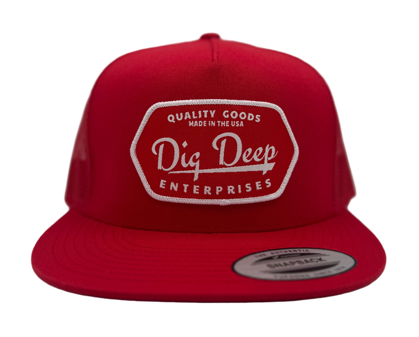 MESH SNAPBACK-RED ON RED