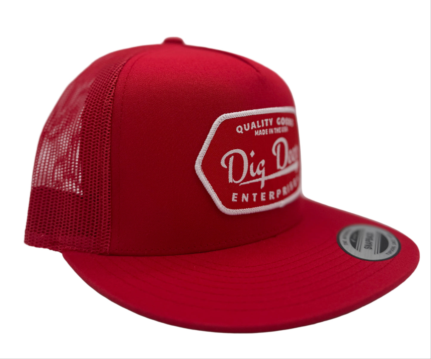 MESH SNAPBACK-RED ON RED