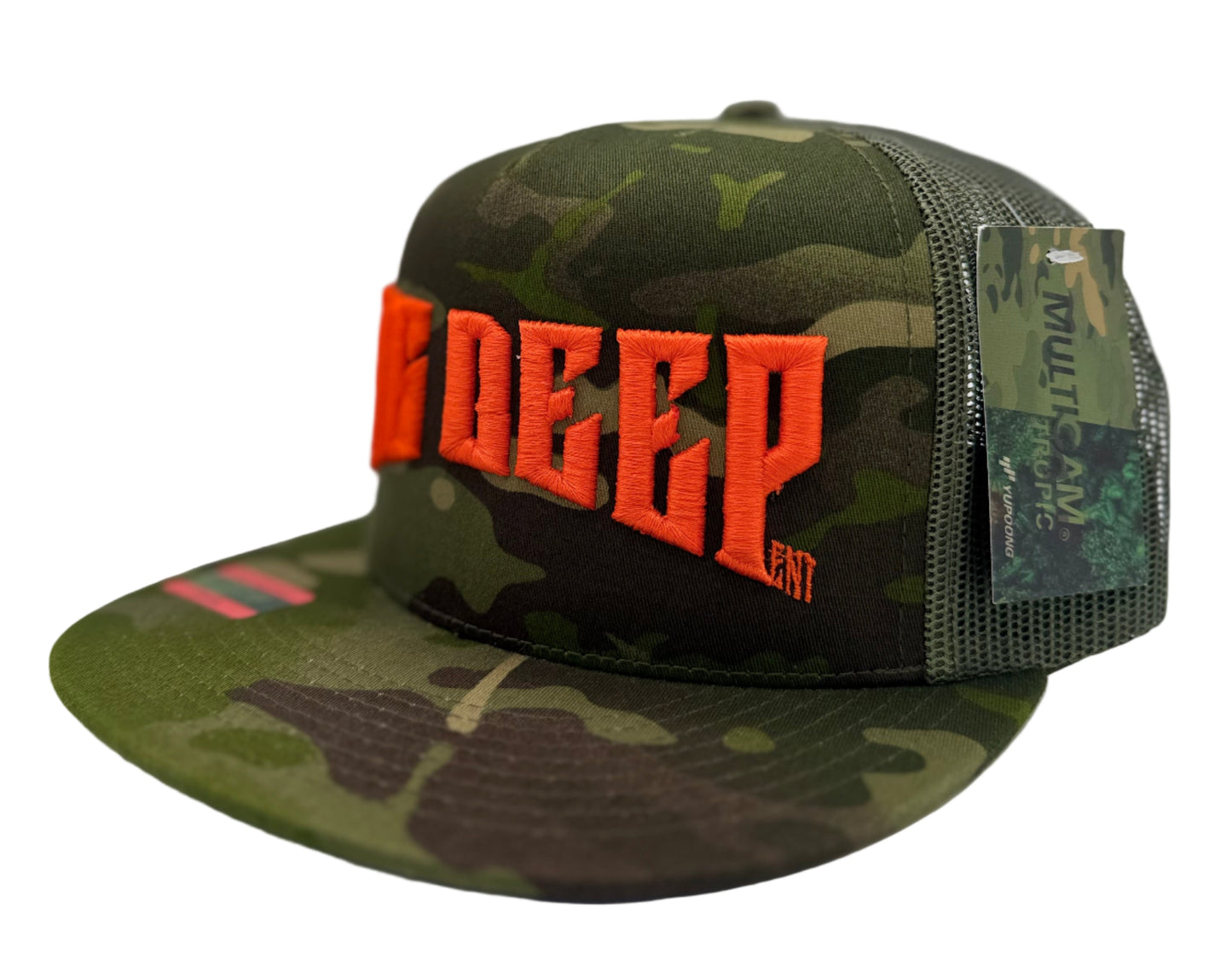 SNAPBACK-CAMO WITH ORANGE