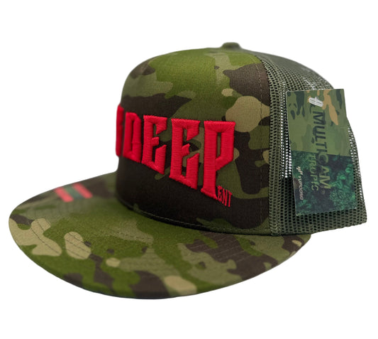 SNAPBACK-CAMO WITH RED
