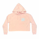 BOLT CROP HOODIE-PINK