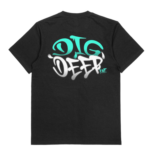 GRAFFITI HEAVYWEIGHT TEE - BLACK