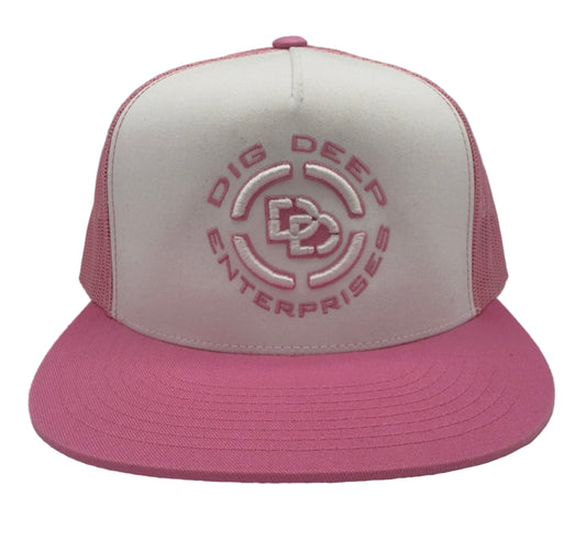 LOGO SNAPBACK-PINK & WHITE