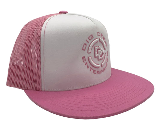 LOGO SNAPBACK-PINK & WHITE