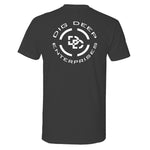 dig deep logo t-shirt motorcycle,apparel black t-shirt, moto, clothing